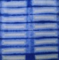 shibori, pliage tye dye, motif rectangle dans une cuve d'indigo naturel, stage indigo à ADN Laine 71220 Pressy sous dondin en sud bourgogne 