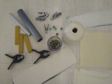 Materiel pour shibori, ligatures et pliages, stage indigo à ADN Laine 71220 Pressy sous dondin en sud bourgogne 