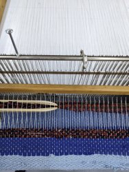 tissage sakiori, cours de tissage à ADN Laine, en Bourgogne du Sud