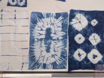 Atelier Shibori et indigo naturel à ADN Laine 71220 Pressy-sous-Dondin en Bourgogne du Sud 