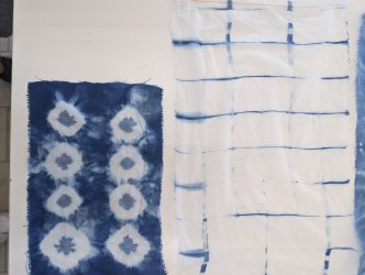 Atelier Shibori et indigo naturel à ADN Laine 71220 Pressy-sous-Dondin en Bourgogne du Sud 